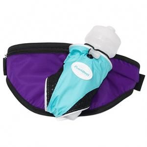 NEW FUELBELT the crush water bottle carrier waist belt in arctic blue / purple